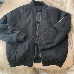 Black bomber jacket